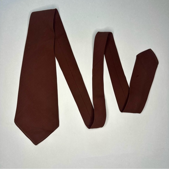 Vintage BOY SCOUTS OF AMERICA Official Branded Brown Necktie Tie - Picture 5 of 7